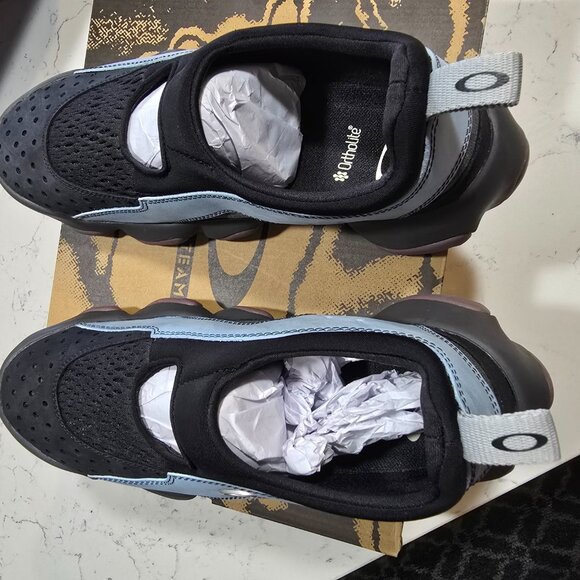 Oakley Factory Team Flesh X BRAIN DEAD Sandal Blue Black Trainer MENS 10 NEW - Picture 5 of 12